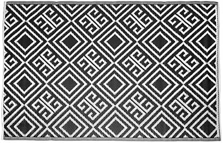 Homescapes Wetterfester Teppich Mit Geometrischem Muster Fur