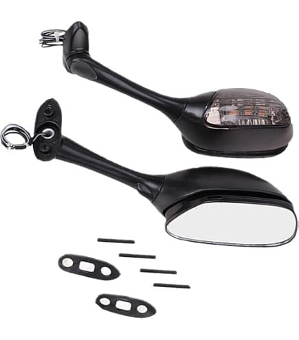 Rétroviseur Rotatif Réglable Pour Suzuki GSXR 600 750 1000 GSX1300R GSX650F - Miroir Convexe, Fixation Guidon