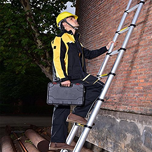Telescoping Ladder Jason 12.5FT 3.8M Max Load 330lbs Aluminum Ladder