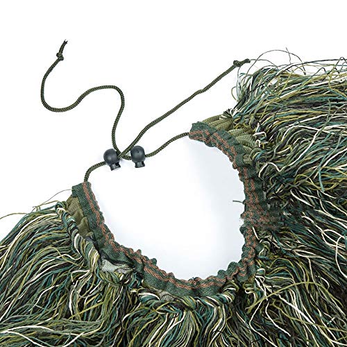 WJ Geely Clothing,Ghillie Suit Camouflage Cloak Camo Birdwatching Poncho Leaf Leaves Sniper Set Yowie Clothes,for Cs Woodland Games Army Adult 3D Outdoor Encryption Reinforcement - Thumbnail 4