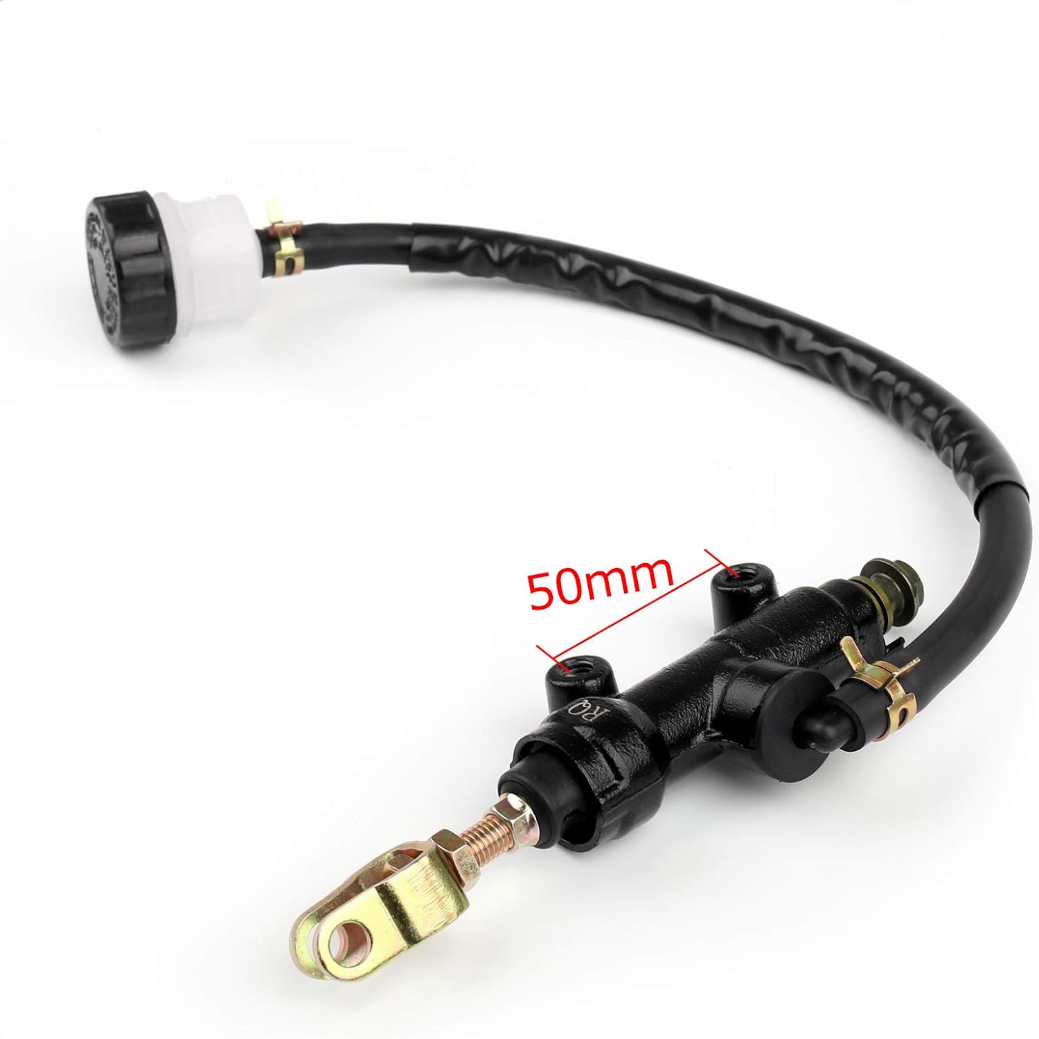 Topteng Motorcycle Rear Brake Master Cylinder Pump with Reservoir for