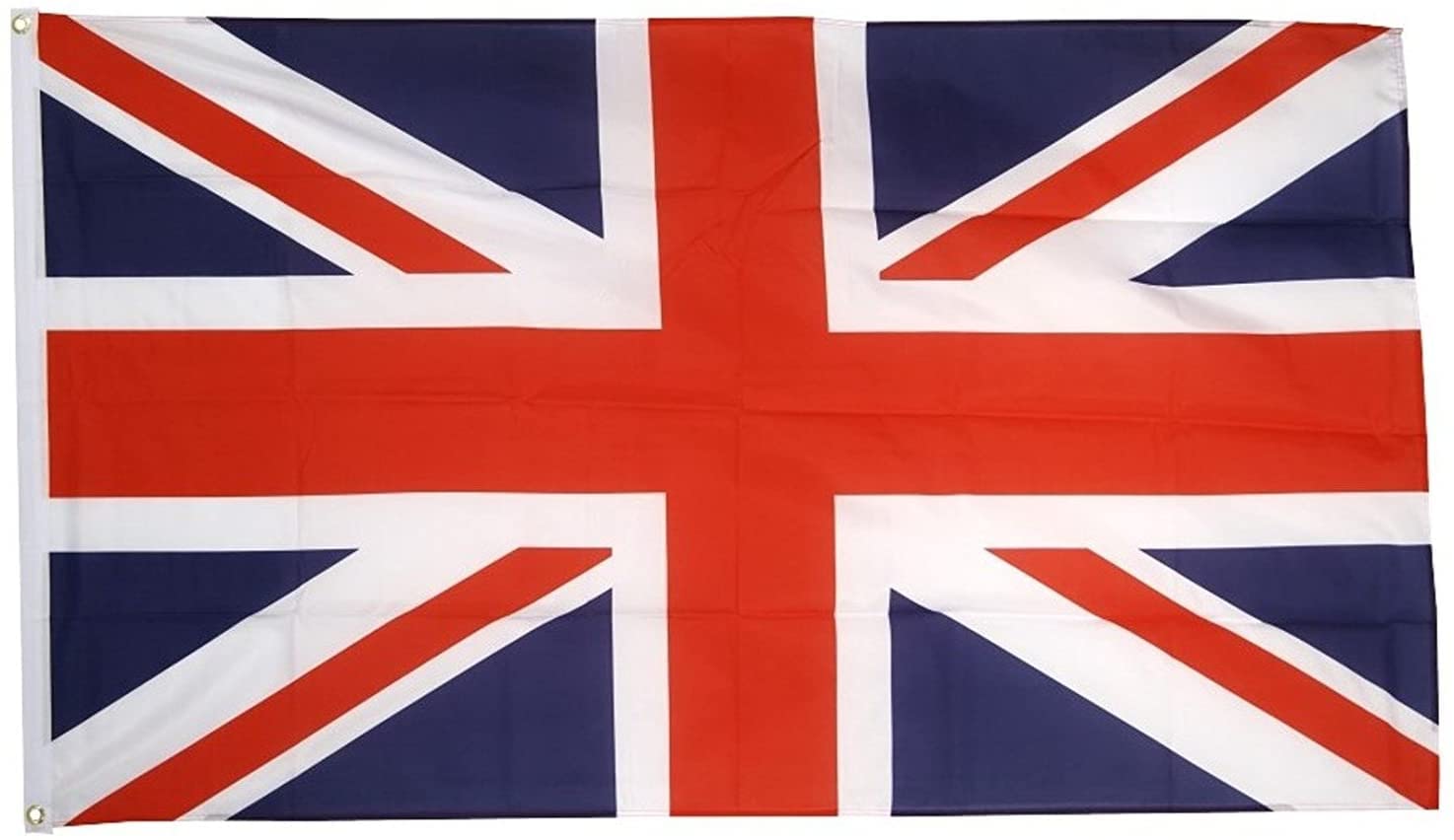 1ABOVE Britain GB Union Jack Flags UK Flag with Eyelets, Sporting Events Pub BBQ Royal Theme Decorations, King Coronation Street Parties Decoration(5FTX3FT)