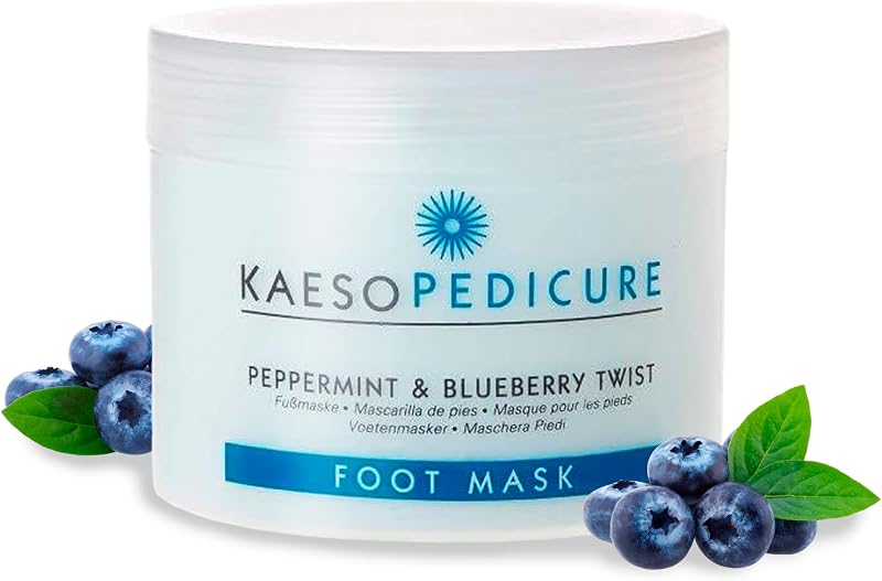 Kaeso Peppermint Blueberry Twist Foot Mask 450ml Dry Skin Moisturising