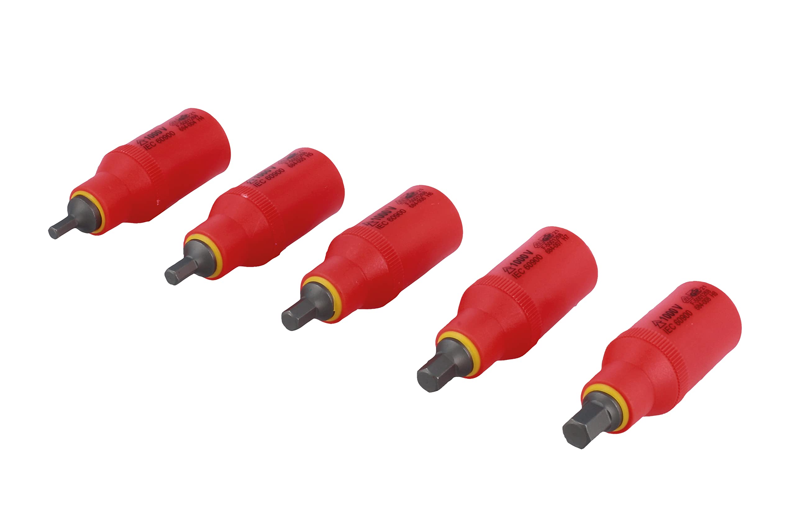 Laser 8526 Insulated Hex Bit Socket Set 3/8" D 5pc