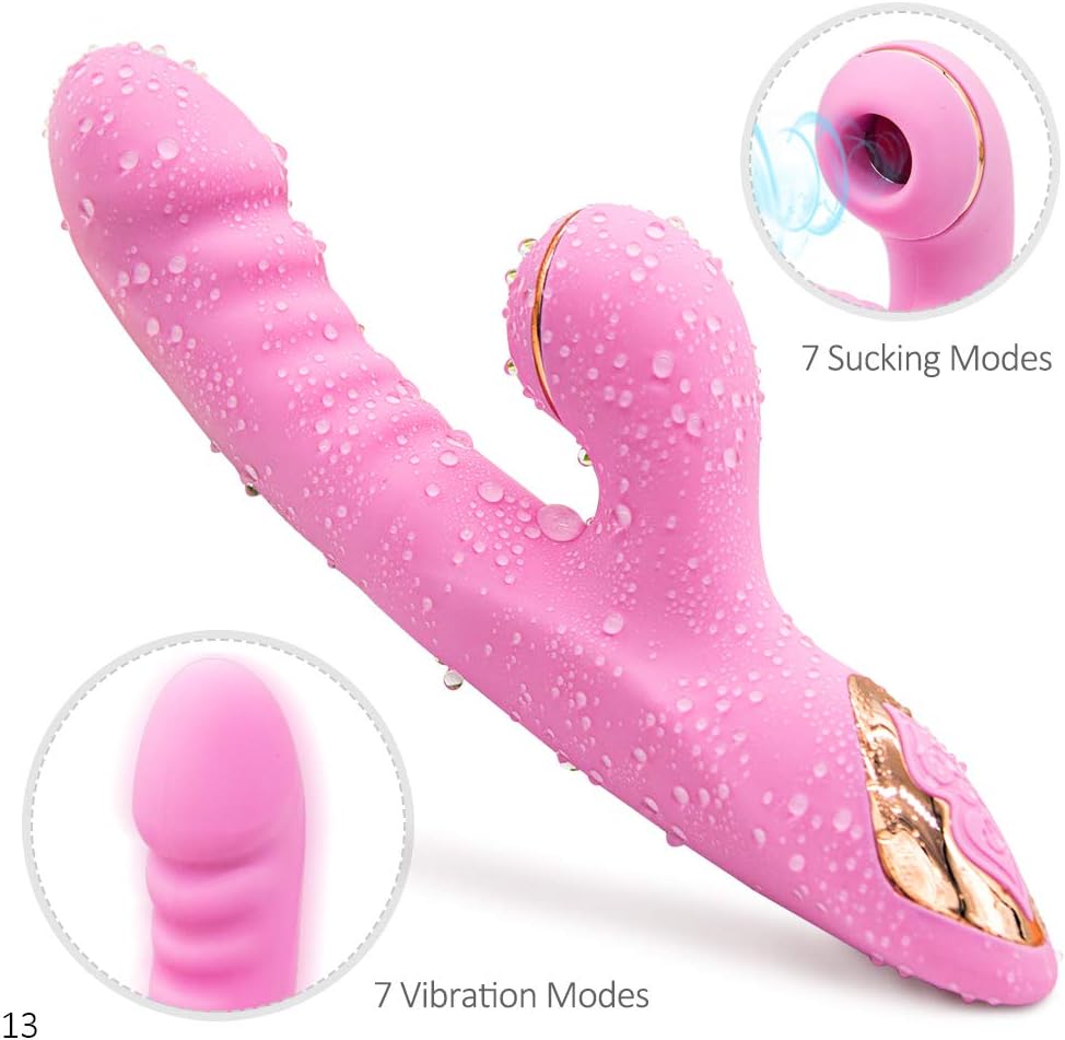 Toy 7 Vibrantor Modes Quiet Dual Motor Powerful G Sport Vibrant for Women Pleasure for Clito-Stmulation, T-Shirt