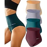 FINETOO Light Tummy Control Underwear Women High Waisted Briefs Plus Size Shapewear Under Dress Ladies Panties S-XXXL