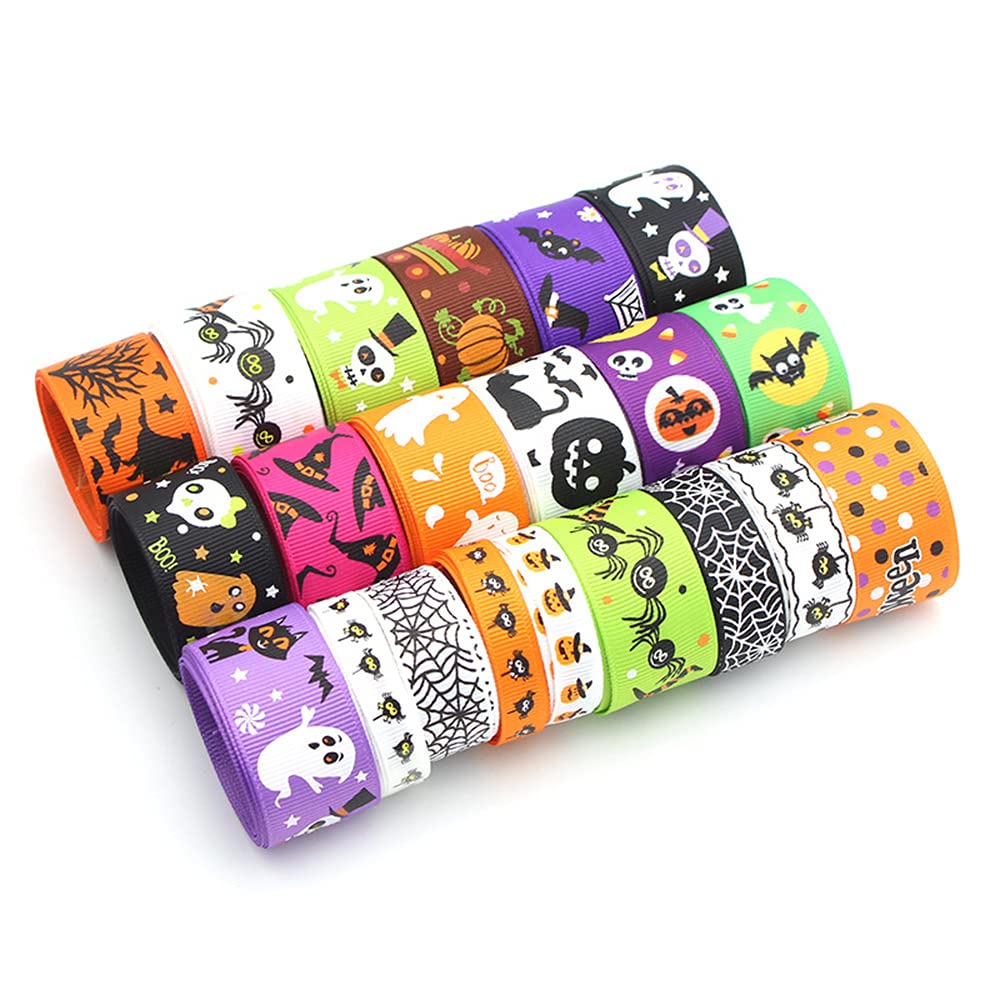 12 Yard Halloween Satin Ribbon,Decorative Ribbon,Craft Ribbon,Gift Ribbon,Decorative Ribbon,Fabric Ribbon,Satin for Gift Wrapping,Flower Bouquet,DIY Crafts,Bow,Hair Accessories,Wedding Costumes