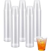 JOLLY CHEF 300 Pack 5 oz Clear Plastic Cups,5 Ounce Cold Party Disposable Cups for Party, Picnic, BBQ, Travel and Events