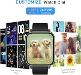 Motast Smart Watch Fitness Tracker 1.69" Touch Screen HR Sleep Monitor IP68 view 5