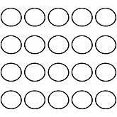 HARFINGTON 20pcs Nitrile Rubber O-Rings 26mm OD 22mm ID 2mm Width Metric Buna-N NBR Sealing Gasket Plumbing Sealing Repair O Rings for Car Auto Vehicle Repair Faucet Air Gas
