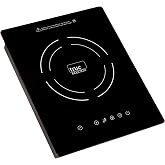 TI-1B 12 inch Built-In Single Burner Induction Glass-Ceramic Cooktop, 1750W, UL858 Certified