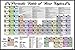 Periodic Table of Beer Styles Double Sided Laminate, Size 36 x 24 inches