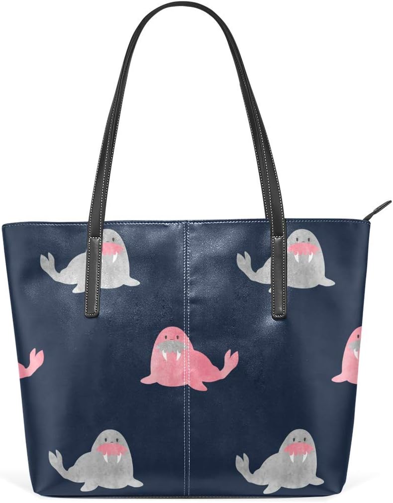 XGBags Custom Handbag Cute Walrus For Kids Shoulder Bag Tote Bag for Girls Women