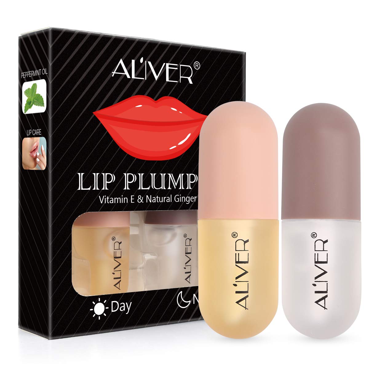 Buy Plumping Lip Gloss,Day And Night Double Effect Lip Plumper Coffret