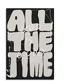 KERAXL God Is Good All The Time Christian Canvas Poster, Black White 16x24 | Canvas Print with Black and Cream Distressed Typography, Prayer Room Decor, Office Wall Decor, Bold Christian Accent
