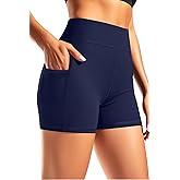 Women 3" High Waisted Swim Board Shorts UPF50+ Quick Dry Boy Shorts Swim Bathing Suit Bottoms with Pockets