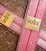 8 Inch Natural Beeswax Glitter Candles, Pink Blossom Color, Boxed Set of 2