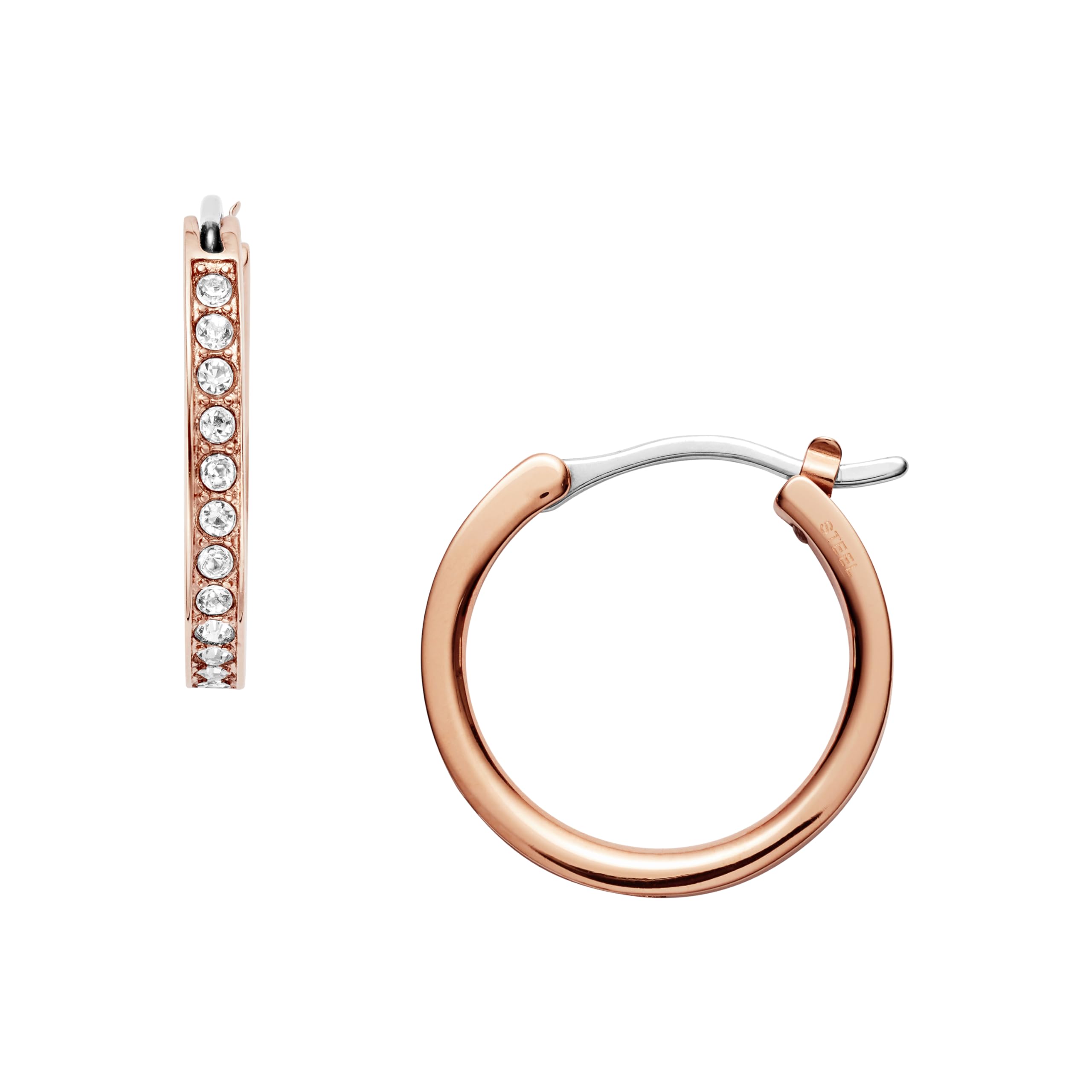 Fossil Women Stainless Steel Hoop Earrings - JOF00338791