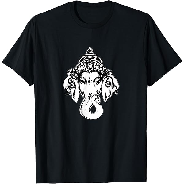 BRAHMAN GANESHA T-SHIRTS 黒 XL Amazon.com: Ganesh T-Shirt With Sanskrit Ganesha Mantra : Clothing