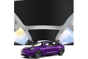 TSLDRV 2024 Newest Sunshade Roof for Tesla Model 3 2023-2021 No-Sag Design Roof Sun Shade for Tesla Model 3 Accessories 2023-2021 Black