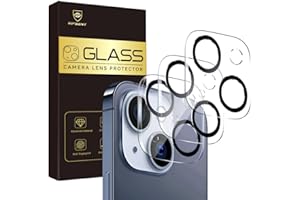 VIPSENT Camera Lens Protector for iPhone 15 / iPhone 14 6.1" ＆ iPhone 15 Plus/iPhone 14 Plus 6.7" ,9H Tempered Glass，Ultra HD, Scratch Resistance Easy to Install，Case Friendly，[Does not Affect Night Shots] 3-Pack