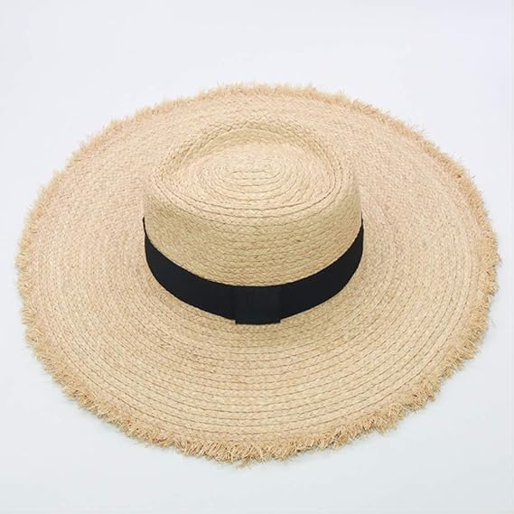 Amazon ユニセックスクラシックパナマハット手作りラフィア夏の太陽の帽子男性カップル帽子ホリデーギフトレディースワイドブリムティーパーティーキャップ 6 キャップ 通販
