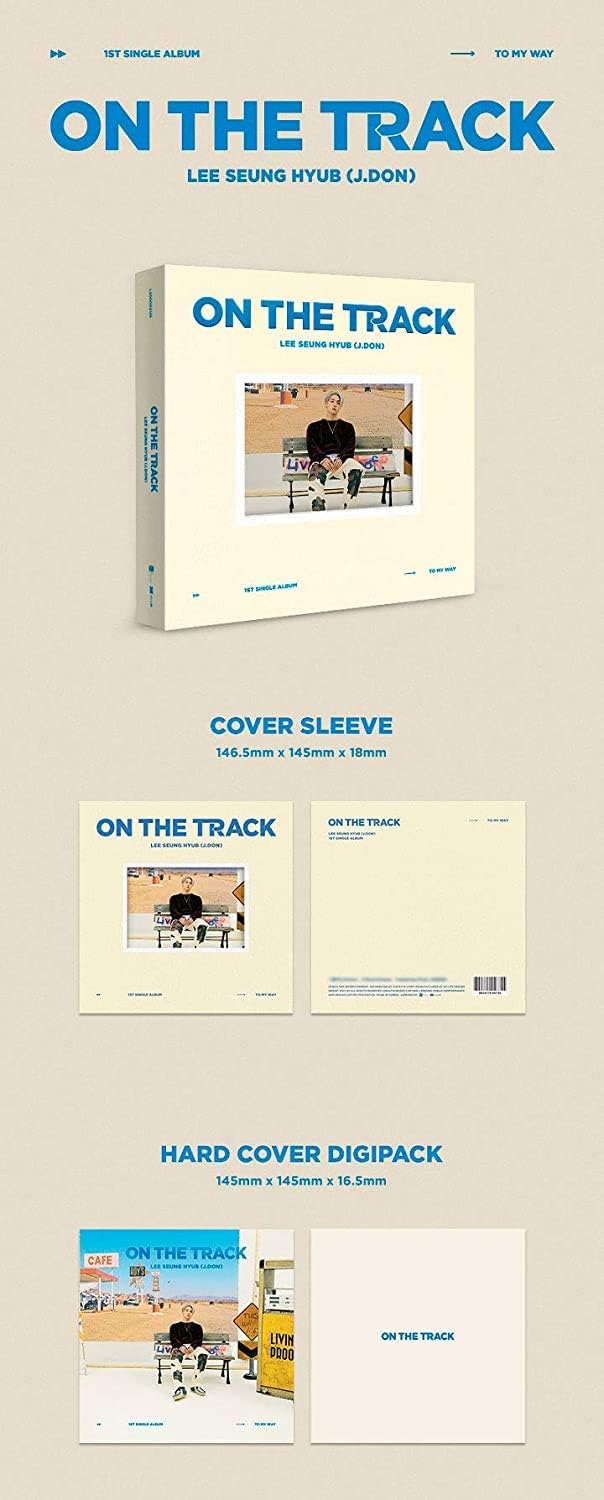 FNC Ent. N.Flying J.DON LEE SEUNG HYUB - ON THE TRACK (1st Single Album) Album+Folded Poster (To My Way ver.) - Image 3