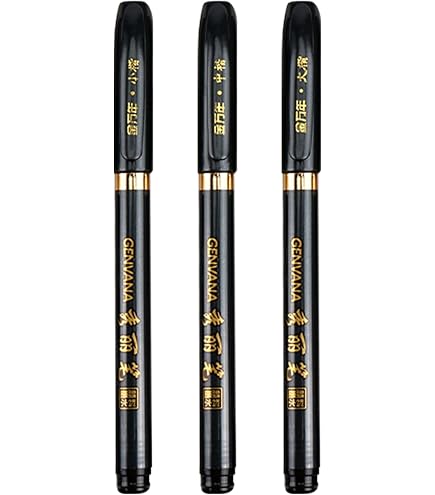 ビンテージ　レタリング教本　米国 Modern Pen Lettering Amazon.com : Delaman Calligraphy Pen 3pcs Chinese Japanese