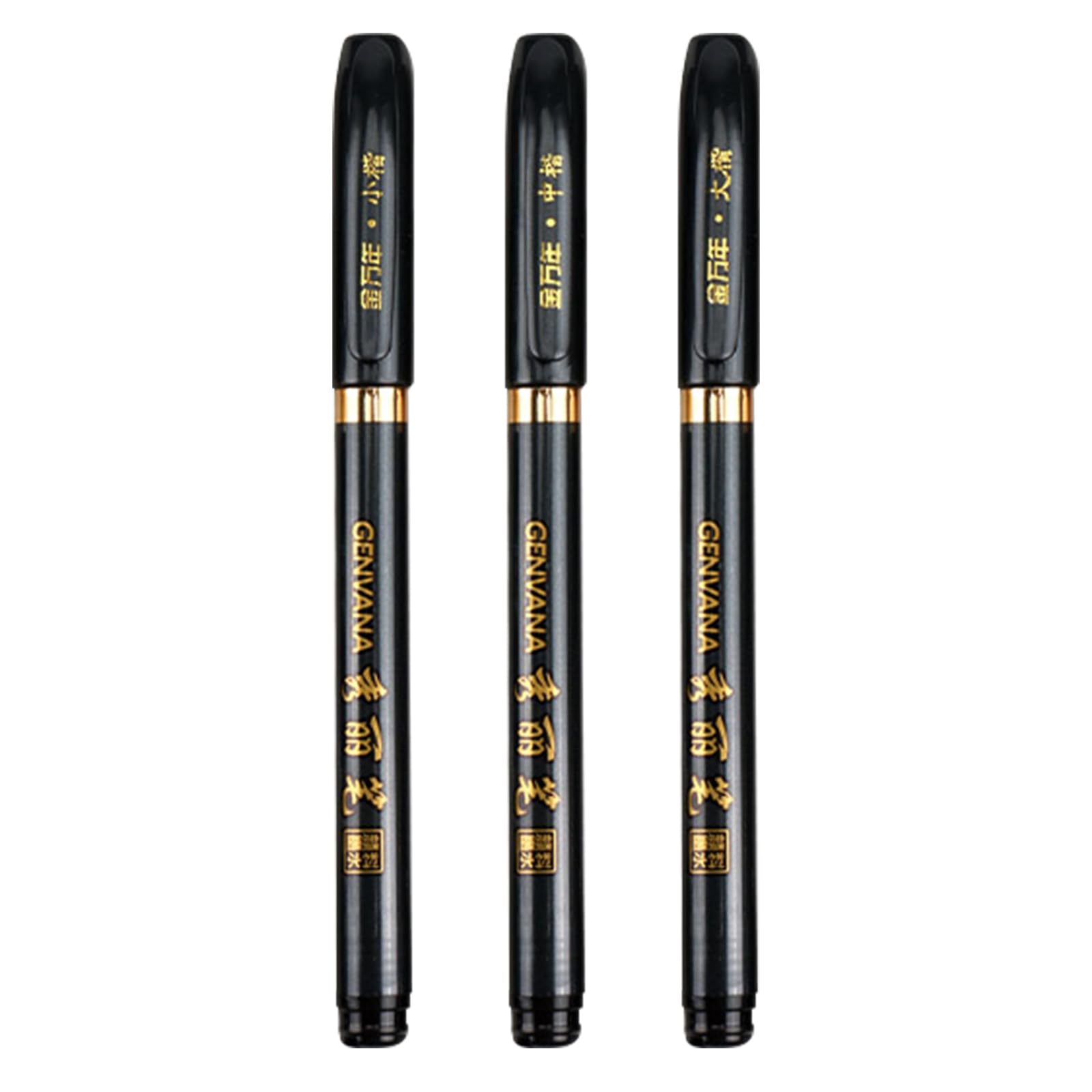 ZPSHYD Soft Tip Pen, Japanese Writing Pen, 3pcs Calligraphy Brush Pen Set, Chinese Japanese Calligraphy Shodo Brush Ink Pen Writing Drawing Craft