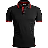 GEEK LIGHTING Polo Shirts for Men Short Sleeve Summer Causal Collared Golf Tennis T-Shirt
