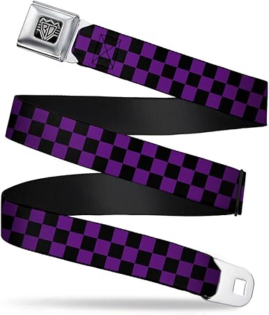 checkered seat belt belt