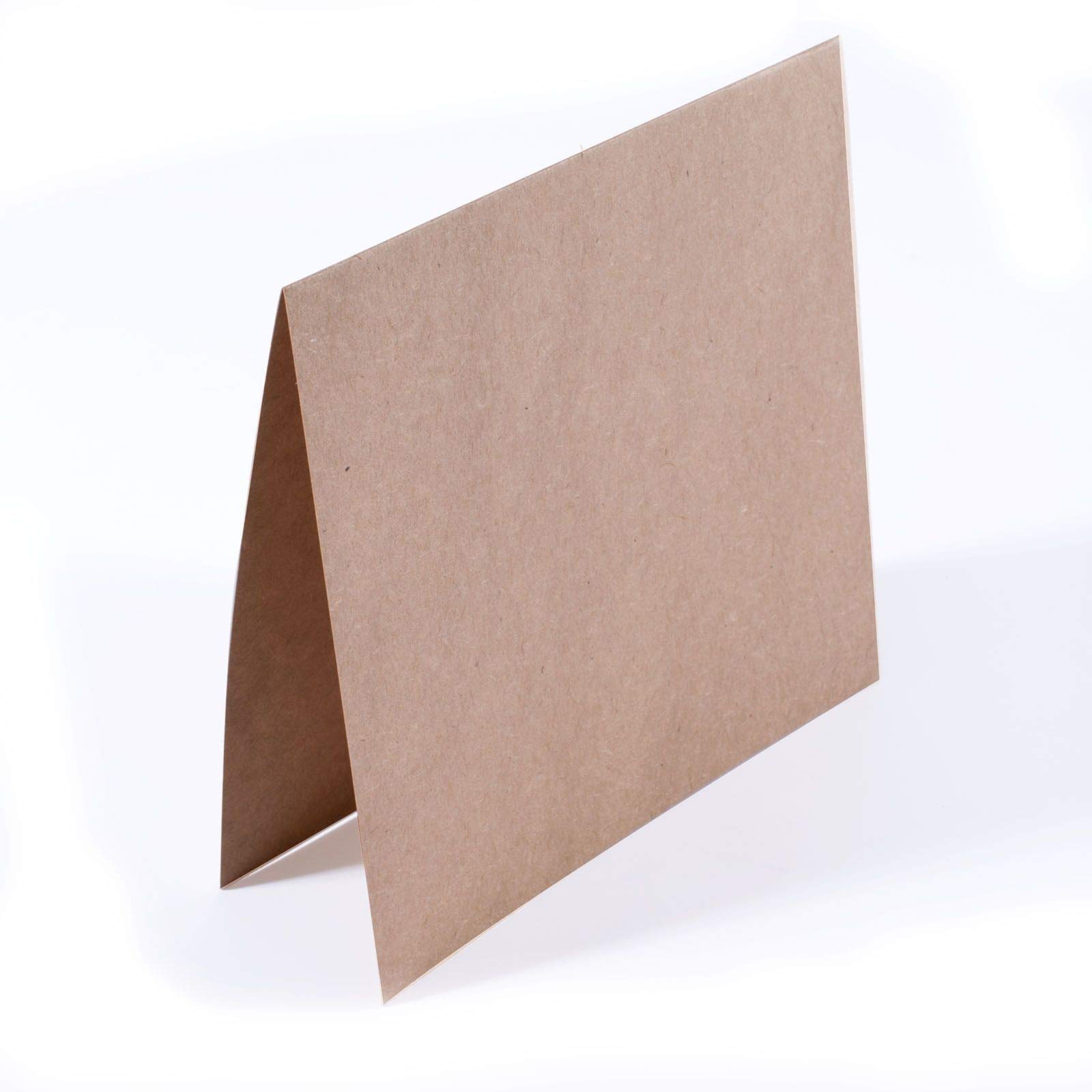 Vaessen Creative Large Square Florence Blank Craft Cards, Kraft, Set of 25, Matching Envelopes Available, 6.1 x 6.1 inch