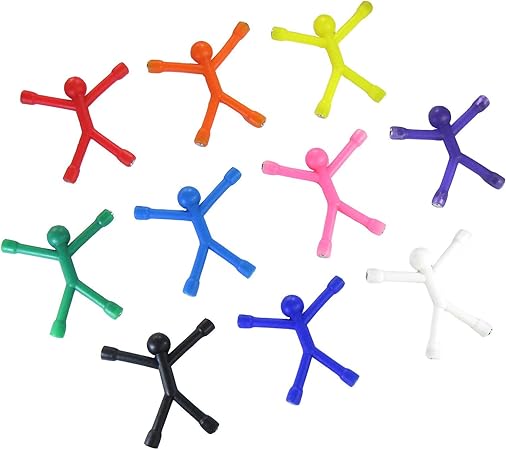 Amazon 10個 Qman 柔らかいゴムの男 曲げることができる磁気の男のおもちゃ 子供 磁石のおもちゃ 知育 学習玩具 おもちゃ