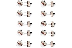 HiLetgo 20PCS SS-12D00 (1P2T) Toggle Switch Vertical Slide Switch