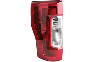 Left Side Tail Light Assembly Compatible With 2017-2019 Ford F250 F350 Super Duty without Blind Spot/LED Taillight Rear Brake