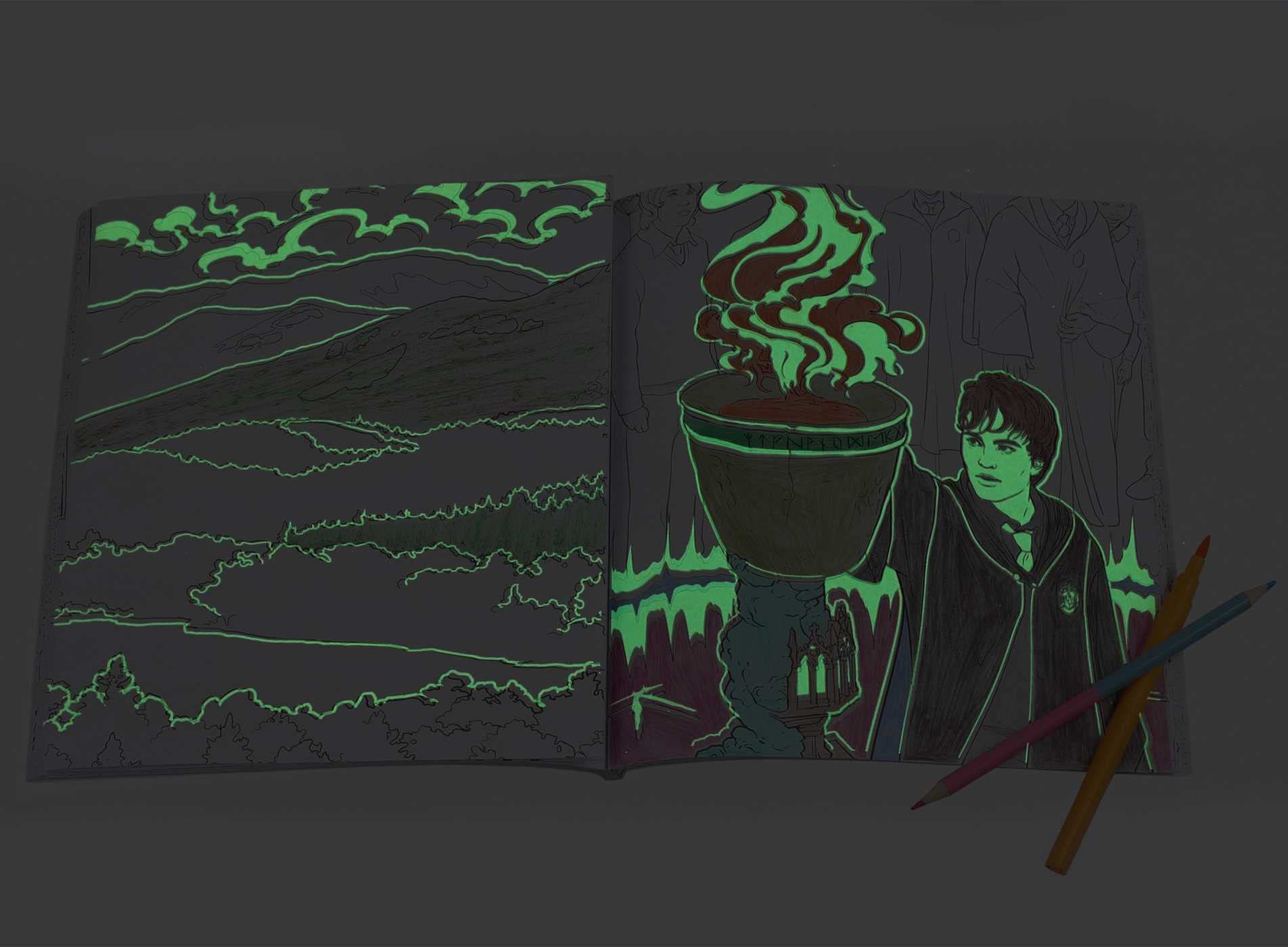 Harry Potter Glow-in-the-Dark Coloring Book Harry Potter Glow-in-the-Dark Coloring Book Paperback