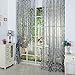 Norbi Willow Voile Tulle Room Window Curtain Sheer Voile Panel Drapes Curtain 39.4'' x 78.8