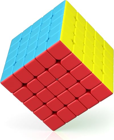 ROXENDA 5x5 Speed Cube Stickerless Frosted Fast Turn 3D Puzzle Toy