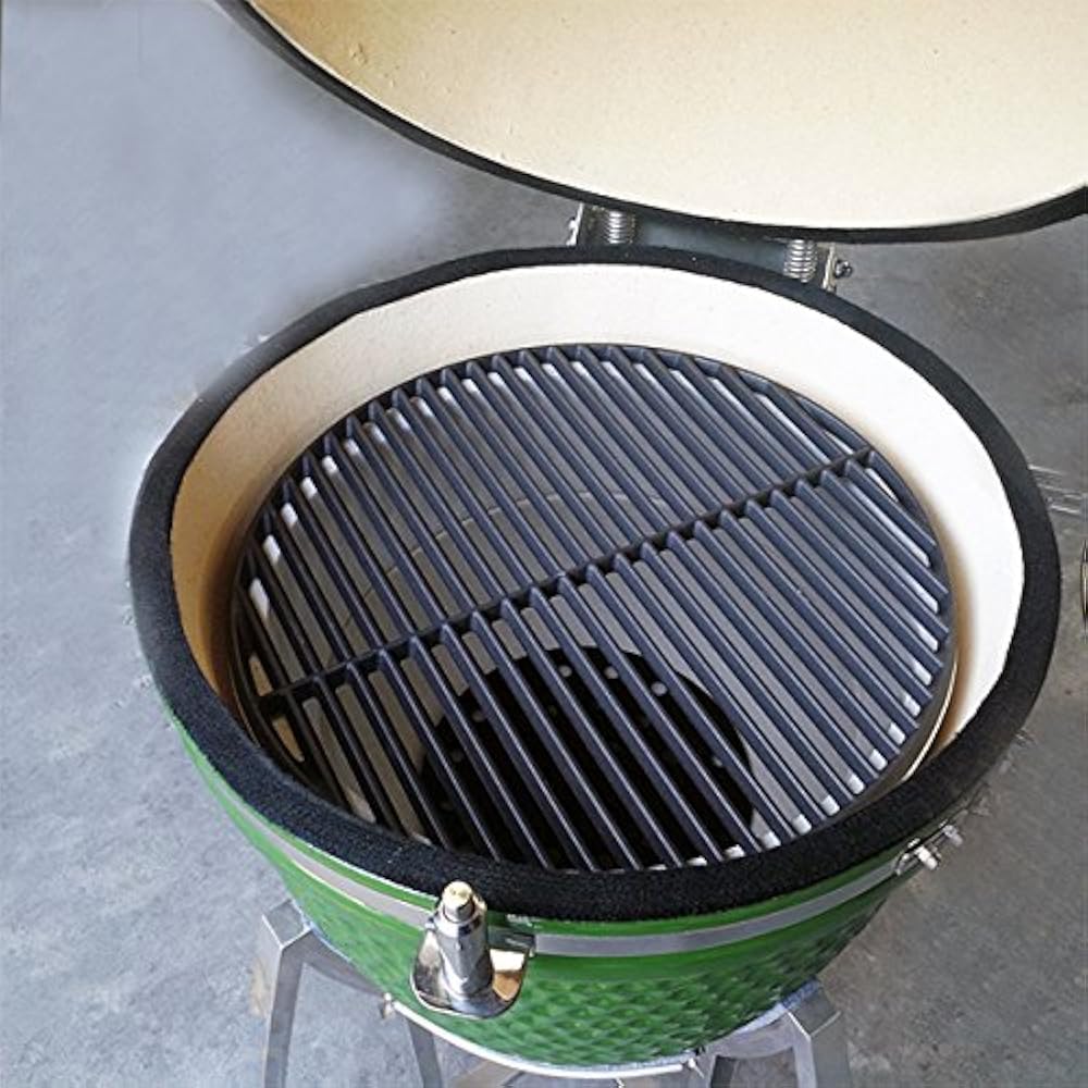 Cast Iron Cooking Grid Grates For Large Big Green Egg/ (L) BGE, Vision
