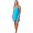 Turkish Linen Women’s Waffle Spa Body Wrap with Adjustable Closure