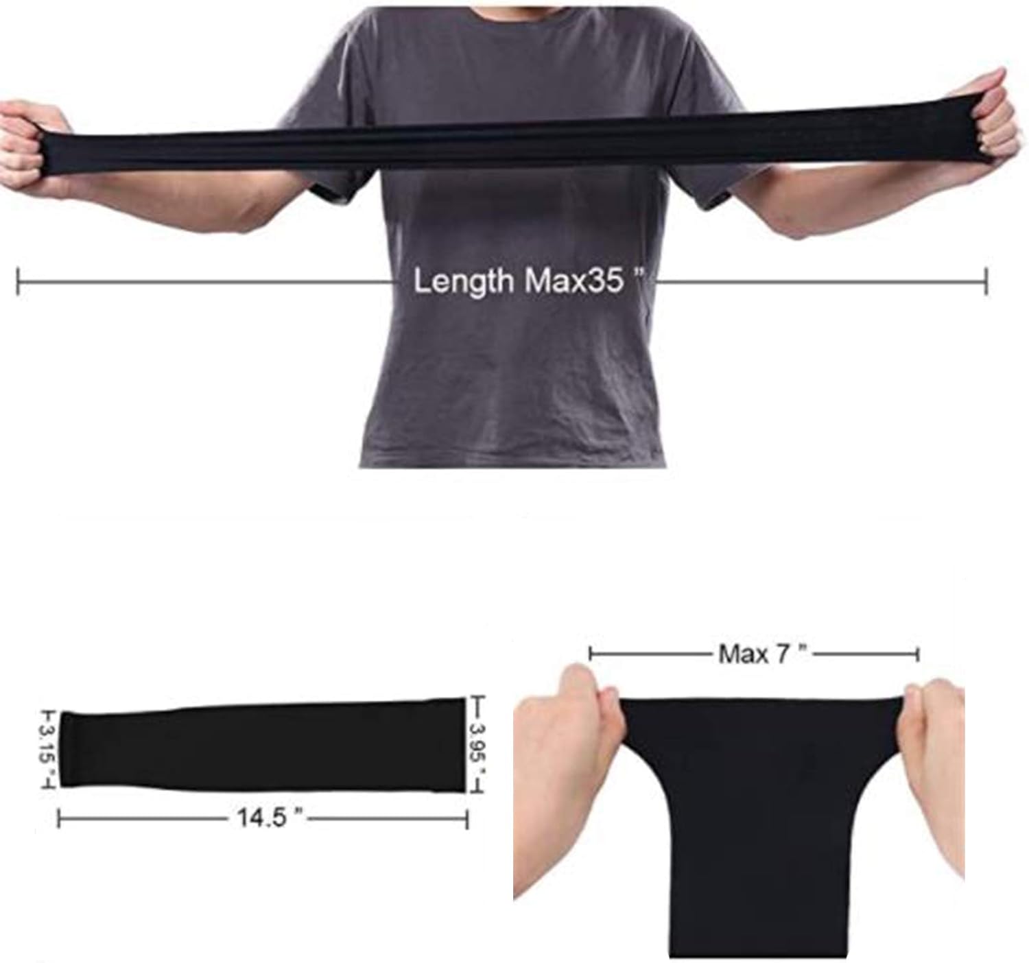 2 Pair Arm Sleeves for Men Women UV Long Sleeve Protect Arms UV Sun Protection Arm Sleeves for Men & Women- UPF 50 Arm Cover / Shield(Black,white): Clothing