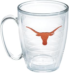 Tervis Texas University Longhorn Emblem Individual Mug, 16 oz, Clear - 1048879