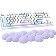 Gaming Keyboard Wrist Rest Pad,Memory Foam Palm Rest, Ergonomic Hand Rest,Wrist for Computer Keyboard,Laptop,Mac,Lightweight Easy Typing Pain Relief-Purple