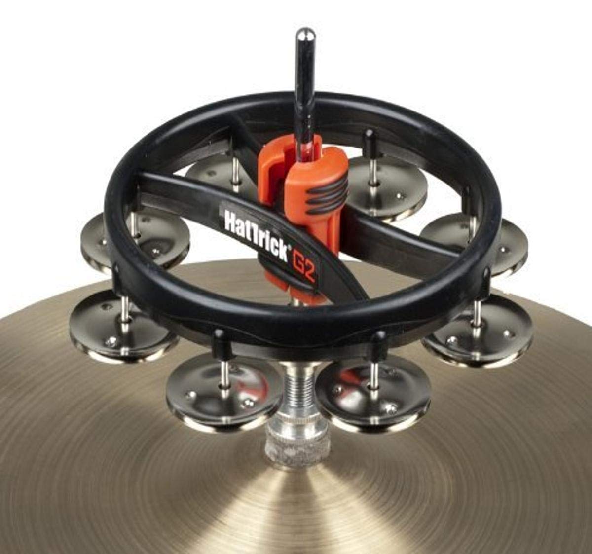 Rhythm Tech RT7420 Hat Trick Tambourine Ii - Nickel Jingles - BLACK