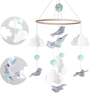 Mobile baby,Mobile Krippe,Mobile für Babybett,baby Windspiel,baby windspiel junge,Bettglocke,Krippe Mobile für Jungen und Mädchen,Dekoration für Halloween, Weihnachten