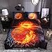 Lldaily HTgroce 3D Sports Basketball Bedding Duvet Cover Sets for Teen Boys, Ultra Soft Microfiber with Zipper Closure, Twin Size,2PCS,1 Duvet Cover+1 Pillowcase (No Comforter)