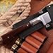 Grand Way Hunting Survival Fixed Blade Knife - Tactical Knife with Wood Handle for Hiking Camping and Fishing - Big Blade Kitchen Chefs Knife 3282