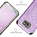 Galaxy S7 Edge Case, Samsung Galaxy S7 Edge Case, BENTOBEN 2 in 1 Luxury Glitter Bling Hybrid Hard Cover Sparkly Shiny Faux Leather Shockproof Bumper Protective Case for Samsung Galaxy S7 Edge, Purple