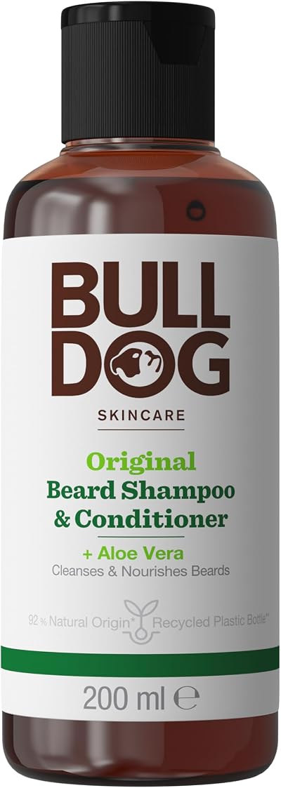 Bulldog Original Beard Shampoo & Conditioner 200ml Men's Grooming