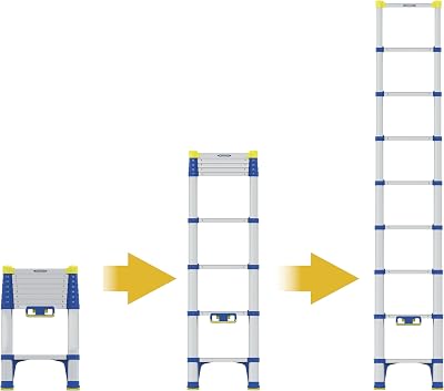 Werner Soft Close Telescopic Extension Ladder 2.6m